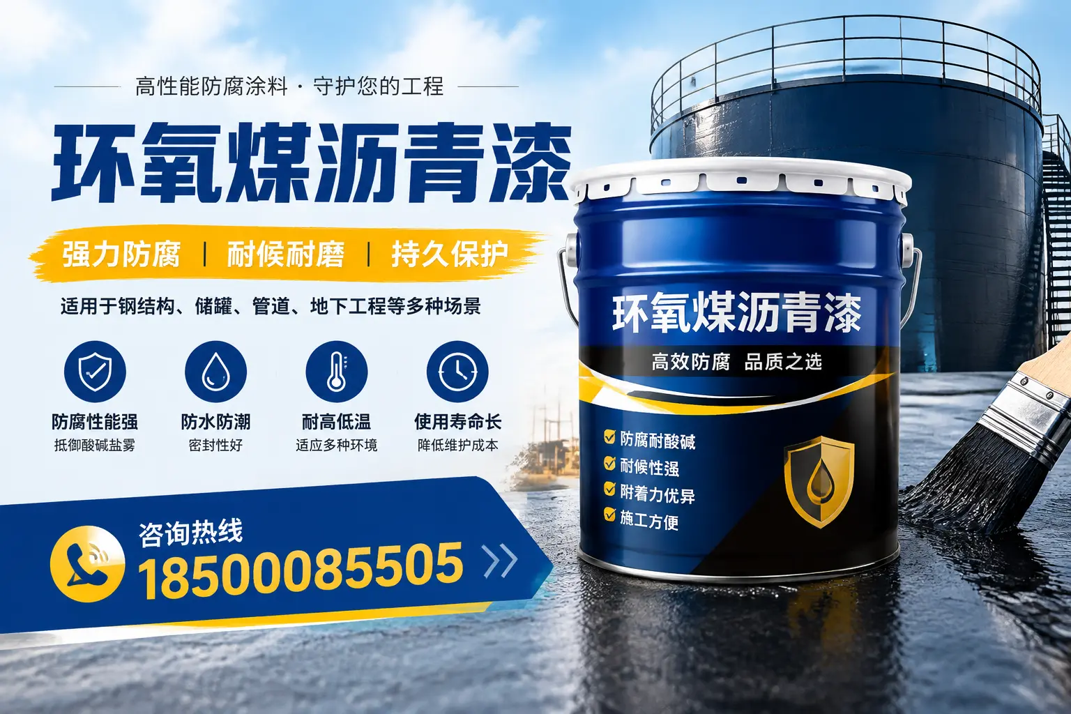 环氧煤沥青漆在工业中的应用，九江企业的选择